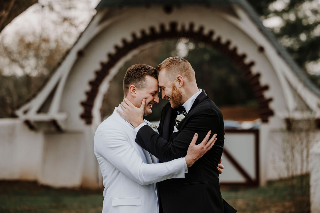 Normandy Farm arch portrait wedding photographer Blue Bell Pennsylvania