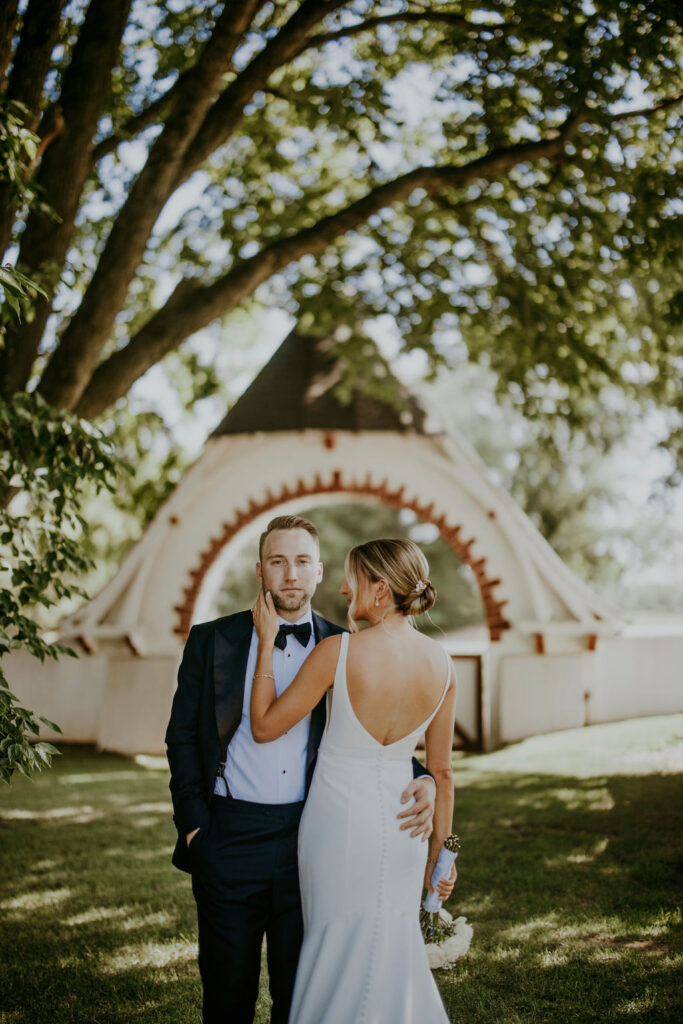 Normandy Farm arch portrait wedding photographer Blue Bell Pennsylvania