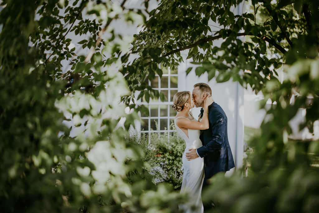 Normandy Farm carriage house garden portrait wedding photographer Blue Bell Pennsylvania