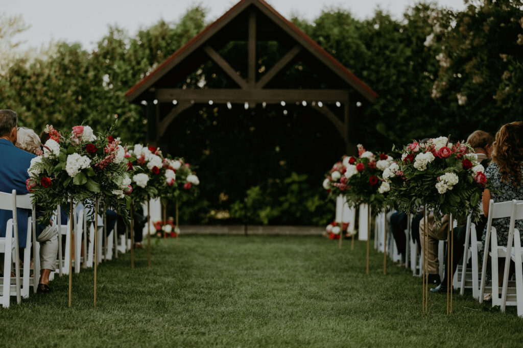 Normandy Farm grand garden ceremony wedding photographer Blue Bell Pennsylvania