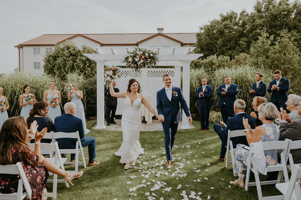 Normandy Farm silos garden ceremony wedding photographer Blue Bell Pennsylvania