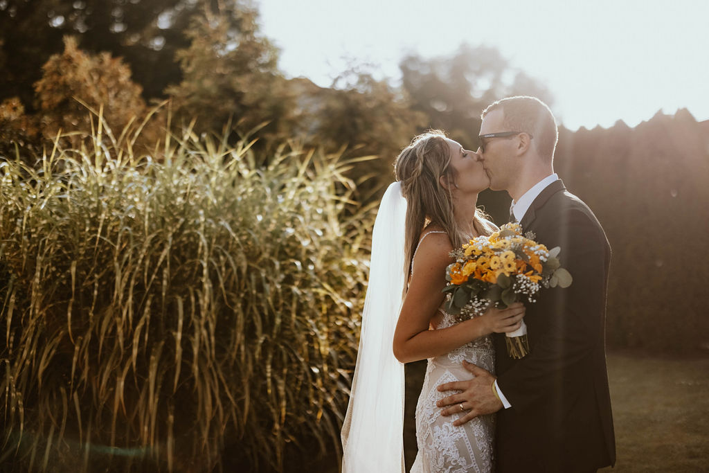Normandy Farm silos garden golden hour portrait wedding photographer Blue Bell Pennsylvania