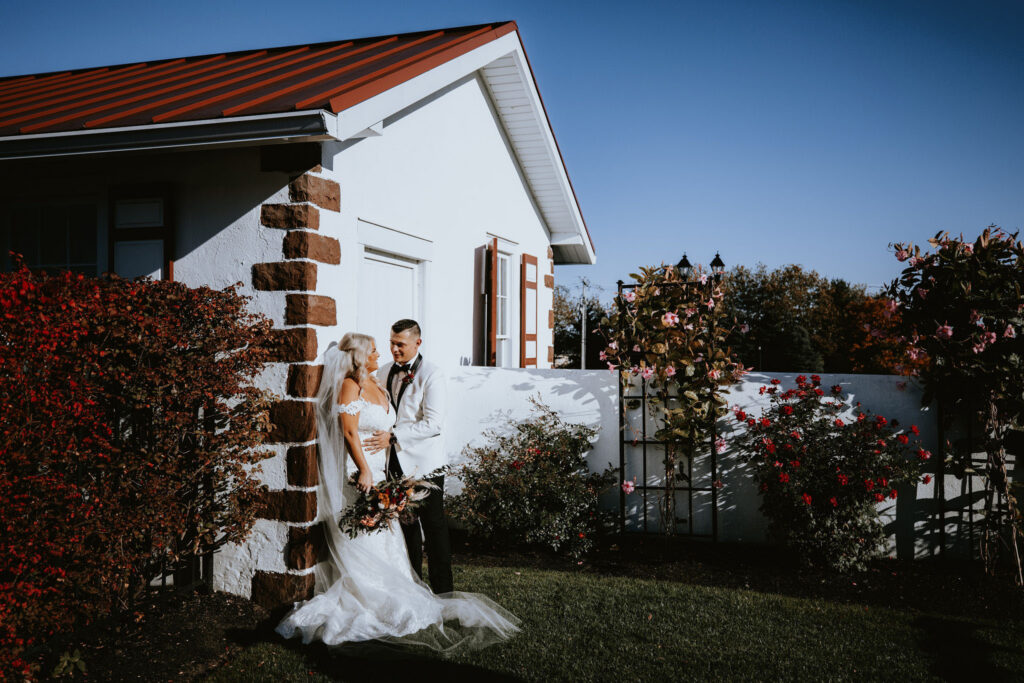 Normandy Farm silos garden portrait wedding photographer Blue Bell Pennsylvania